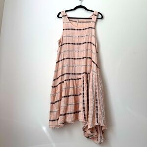 NWT Free People Woven Asymmetrical Tank Dress with Pockets, S